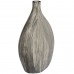 Modern Stone Style Flat Broad Asymmetrical Vase